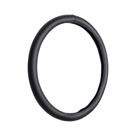 Оплетка руля черная (экокожа, Ø45см)