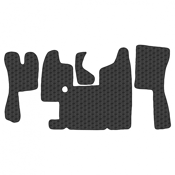 3.20 Коврики стёганные Scania 4 ser. L (МТ, 2 пневмосидения)