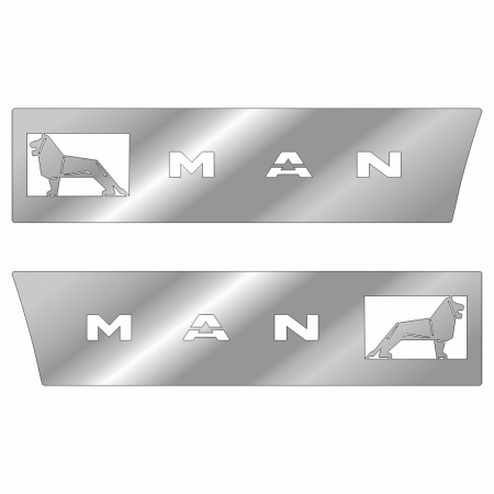 34 Накладки нержавеющая сталь Низ дверей MAN