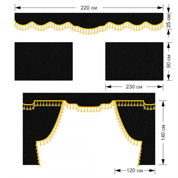 Комплект автоштор для SCANIA 4 серия
