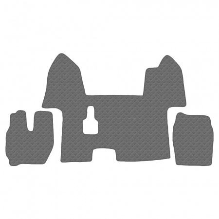 7.6 Коврики стёганные IVECO STRALIS 2010-2016г (узкая кабина )  (Классик Серый)
