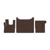 53-Коврики ворсовые DAF 105 -(ABTC 3 коврика. АТ) (UPP-8 (Коричневый) кант Серый)
