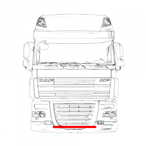 Кенгурятник-фародержатель для DAF 105 D018