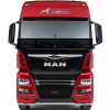 Защита лобового стекла для MAN TGX (до 2021г.в.) (металл, прямые углы)