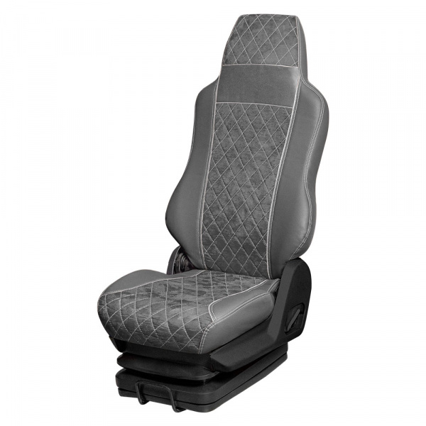 114 Чехлы Премиум RENAULT серия T/K/C от 2013 (2 ремня) 2 выс.сид. без рычагов откидывания спинки