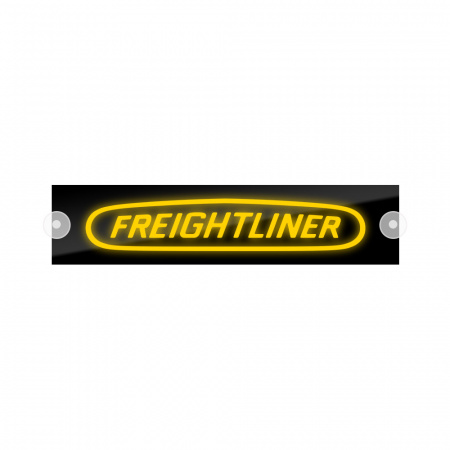 Табличка светодиодная 10x50 (желтая) на лобовое стекло (24v) (FREIGHTLINER)