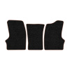 55-Коврики ворсовые ГАЗЕЛЬ -(АВС 3 коврика. МТ) (UPP-8 (Черный) кант Коричневый)
