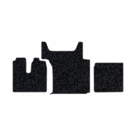 105/1 (хол-к)-Коврики ворсовые Sitrak G7/C7H -(АВС 3 коврика. МТ) (Карлайт (Серый) кант Серый)