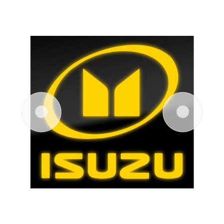 Табличка светодиодная 14x15 (желтая) на лобовое стекло (12v) (ISUZU)