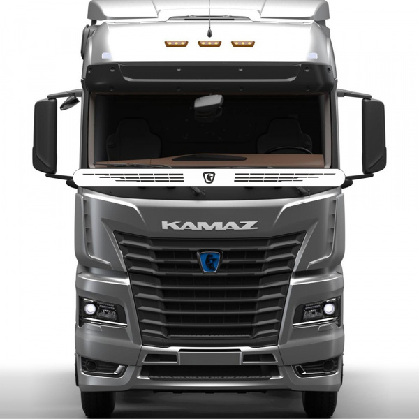 Защита лобового стекла для КЗ К5 (нерж. сталь, прямые углы)