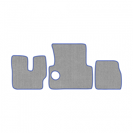 33-Коврики ворсовые MAN F-2000 Commandor -(АВС 3 коврика. МТ) (UPP-6 (Серый) кант Синий)