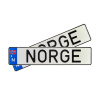 Автомобильный сувенирный номер NORGE