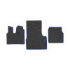 37-Коврики ворсовые MAN TGS -(АВС 3 коврика. МТ) (UPP-8 (Графит) кант Синий)