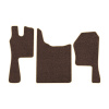 23-Коврики ворсовые SCANIA G (2011-2015) -(ABTC 3 коврика. АТ) (UPP-8 (Коричневый) кант Бежевый)