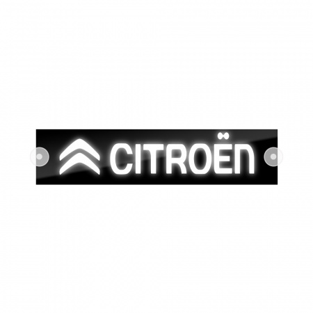 Табличка светодиодная 10*50 Лобовое (12v) (CITROEN белая)