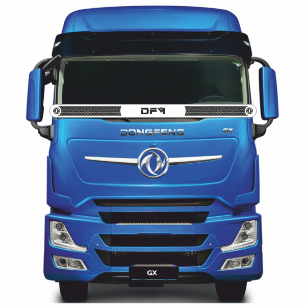 Защита лобового стекла для DongFeng GX520 (нерж. сталь, прямые углы)