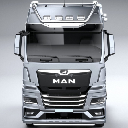 Накладки из нержавеющей стали на козырек MAN TGX (от 2021г.в.) NKN-159