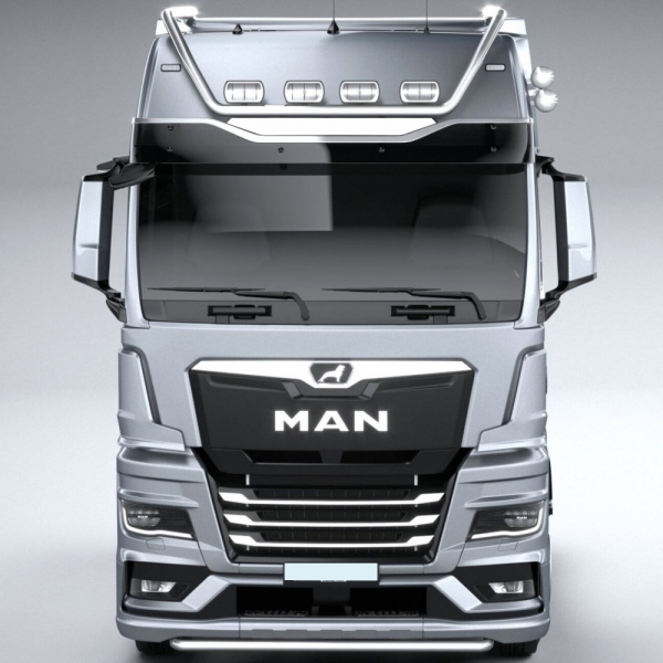 Накладки из нержавеющей стали на козырек MAN TGX (от 2021г.в.) NKN-159