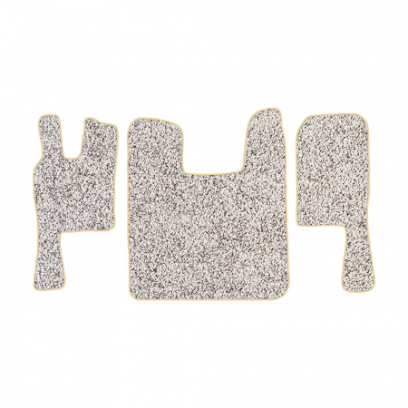 67-Коврики ворсовые SCANIA 124 (после 2010г) -(ABTC 3 коврика. АТ) (Фортуна (Серый) кант Бежевый)