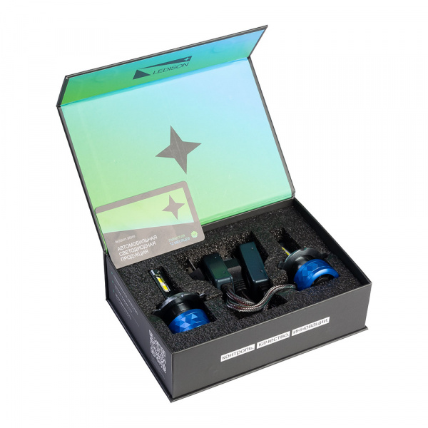 LED лампа LEDISON №10 H4 (12/24V, 120W, 5000K)