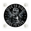Табличка светодиодная "Лайт-бокс" мини на лобовое стекло (№124 LIVE TO RIDE)