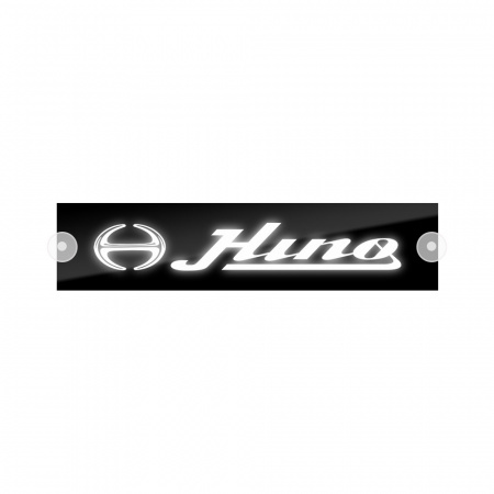 Табличка светодиодная 10*50 Лобовое (12v) (HINO белая)