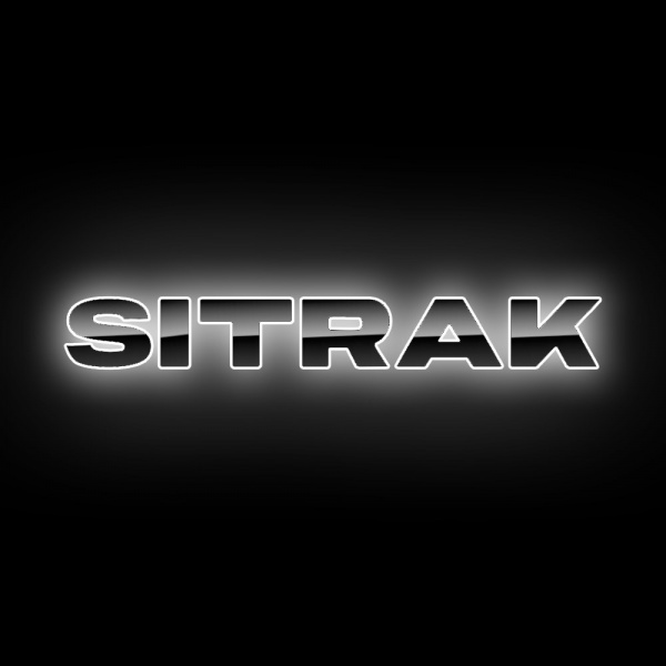 Светодиодные буквы-логотип (черный пластик) для SITRAK C7H (700х90мм)