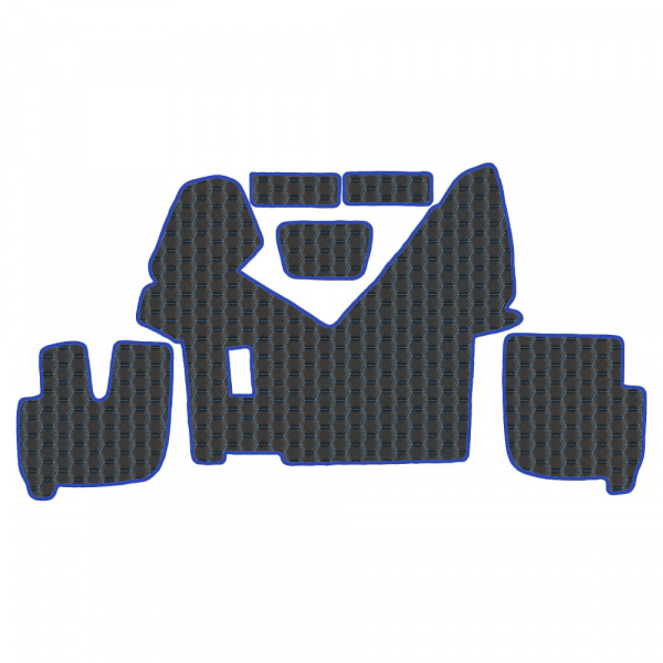 7.4 Коврики стёганные IVECO EcoStralis/HI-WAY SALON от 2013 (МТ широкая кабина, нет спального места)