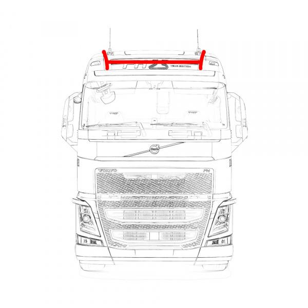 Дуга на крышу VOLVO FH4 XL "средняя крыша" (6 ПТФ)