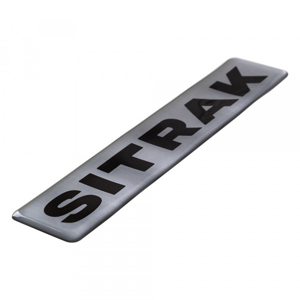 Объемная наклейка VT SITRAK (200х40мм, серая)