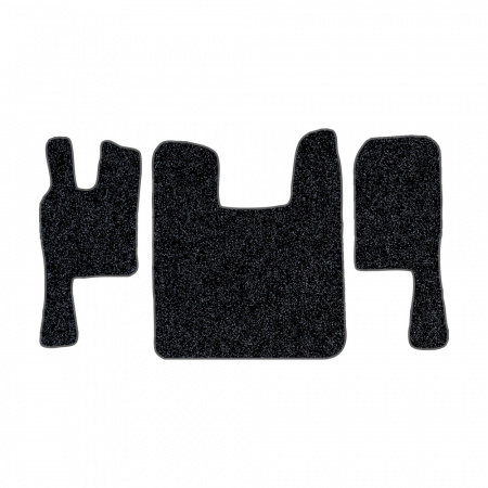 67-Коврики ворсовые SCANIA 124 (после 2010г) -(ABTC 3 коврика. АТ) (Карлайт (Серый) кант Серый)