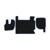 03-Коврики ворсовые RENAULT PREMIUM до 2005 -(АВС 3 коврика. МТ) (UPP-3 (Черный) кант Синий)