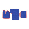 31-Коврики ворсовые MAN TGA XXL -(АВС 3 коврика. МТ) (UPP-8 (Синий) кант Красный)