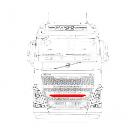 Планка-фародержатель (с габаритами) VOLVO FH-16 VT-203.0.0