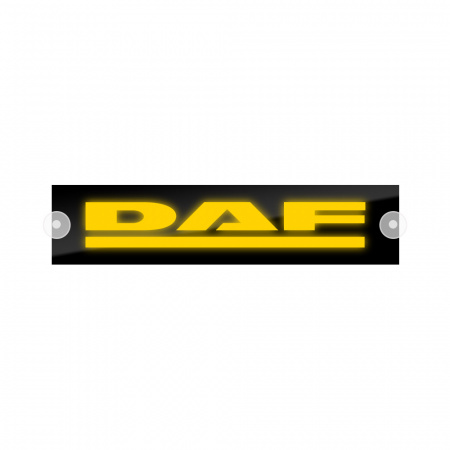 Табличка светодиодная 10x50 (желтая) на лобовое стекло (24v) (DAF)