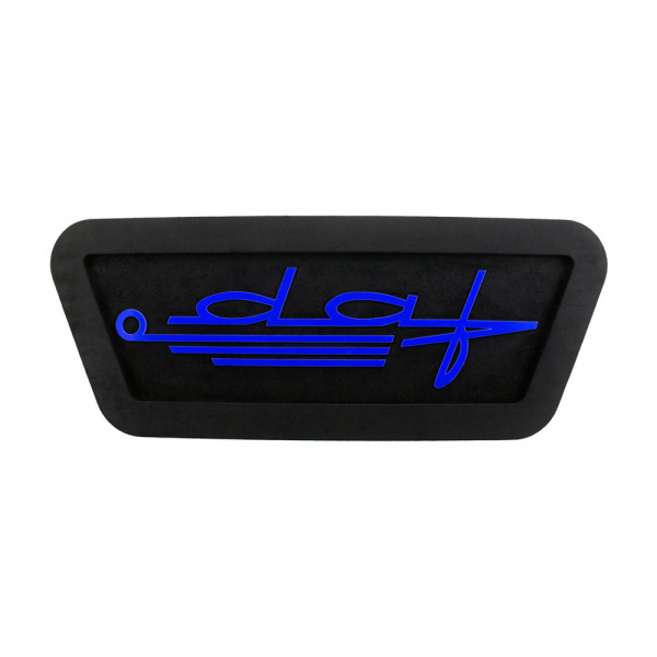 Панель на спальник 650*250 DAF пропись (замша) косые углы (24v)