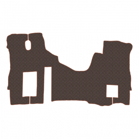 17.4 Коврики стёганные FOTON AUMAN R (АТ, 1 пневм., 1 табуретка) от 2024г.в. (Классик Коричневый)