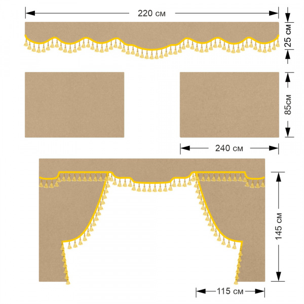 Комплект автоштор для КЗ Евро