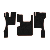 97-Коврики ворсовые SCANIA R 2018г > (увелич. шахта) -(АВС 3 коврика. МТ) (UPP-8 (Черный) кант Коричневый)