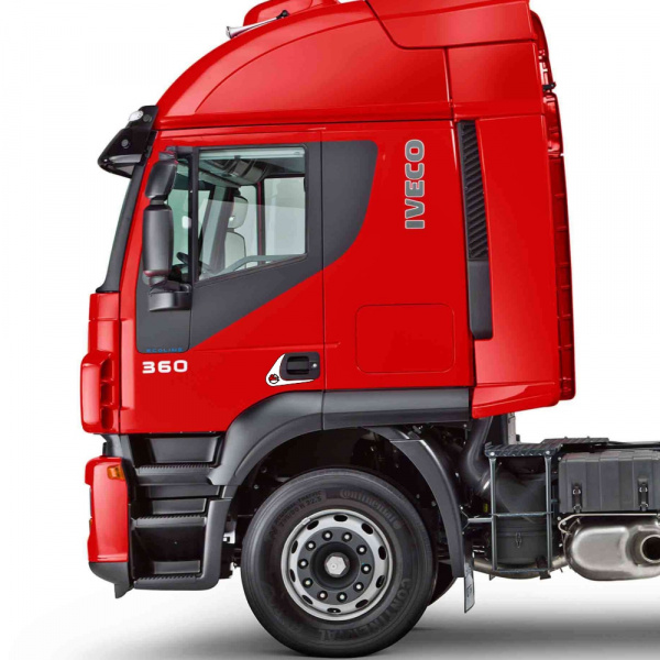 Накладки из нержавеющей стали на ручки дверей IVECO Stralis (узк. кабина) NKN-69
