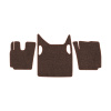 91-Коврики ворсовые SCANIA G 2019г > -(ABTC 3 коврика. АТ) (UPP-8 (Коричневый) кант Коричневый)
