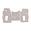 83/1-Коврики ворсовые Mercedes Actros MP3 MS от 2004г. (2пневмо) -(ABTC 3 коврика. АТ) (Фортуна (Серый) кант Коричневый)