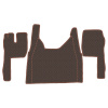 9.1 Коврики стёганные FORD F-MAX -  (Классик Коричневый)