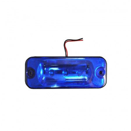 Фонарь габаритный синий (3LED) 12908