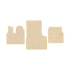 37-Коврики ворсовые MAN TGS -(АВС 3 коврика. МТ) (UPP-8 (Бежевый) кант Бежевый)