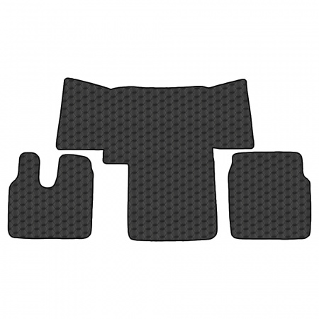 4.2 Коврики стёганные MAN TGL TGM TGS TGA от 2000 (АТ) 410  (Премиум Черный строчка Черная)