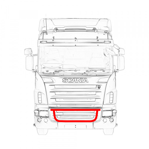 Кенгурятник составной для SCANIA 5 серии S001