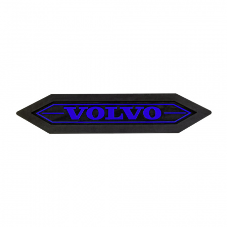 Панель на карман спальника 1000*200 VOLVO (замша) острые углы (24v) (Подсветка синяя)