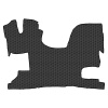 11.4 Коврики стёганные ГАЗЕЛЬ NEXT (кпп из панели)  (Премиум Черный строчка Черная)