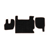 03-Коврики ворсовые RENAULT PREMIUM до 2005 -(АВС 3 коврика. МТ) (UPP-6 (Черный) кант Коричневый)